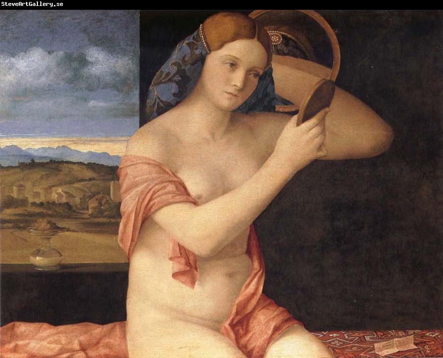 Giovanni Bellini Young woman at her toilet